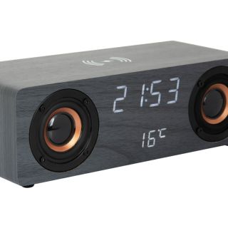 Multifunkční stolní LED hodiny 5v1. Tento multifunční přístroj můžete kromě hodin a budíku využít i jako rádio, nabíječku...